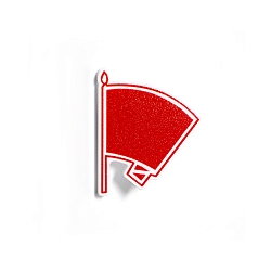 Значок «Красный флаг»
